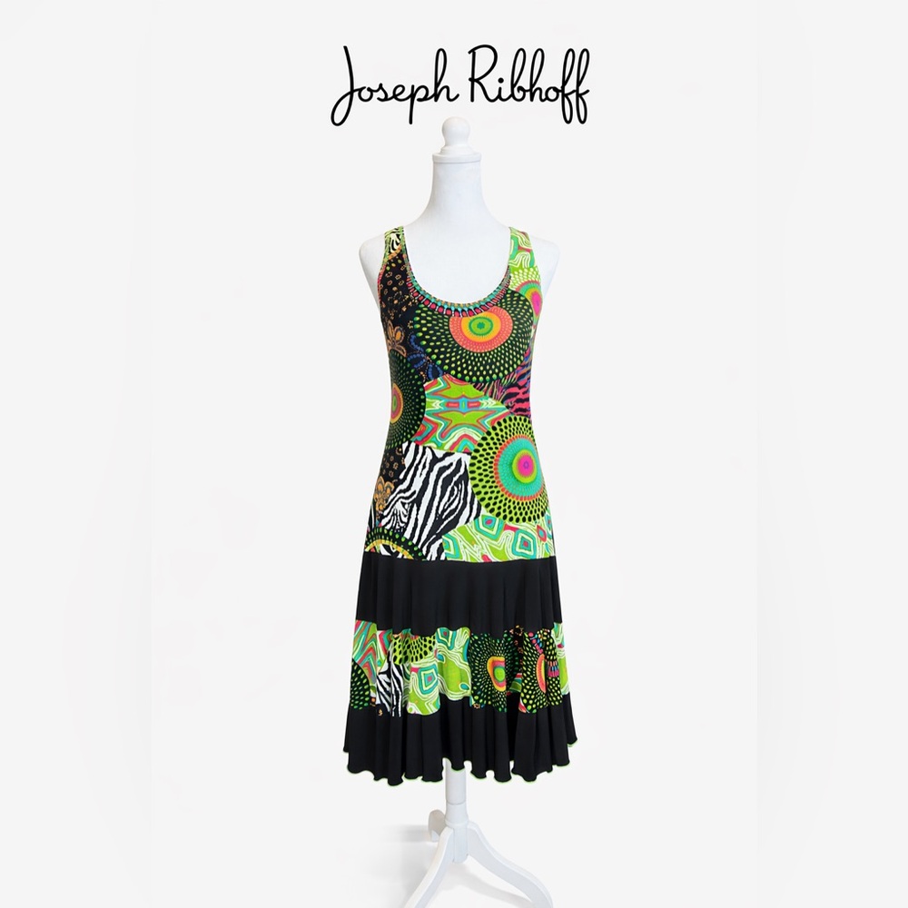 Joseph Ribkoff Multicolor Patterned Dress